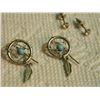 Image 3 : ASSORTED EARRINGS - some may be silver - 5 SETS TTL