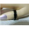 Image 3 : RING - STAINLESS STEEL WITH BLACK BAND