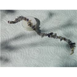 STRING OF ASSORTED POLISHED FREE FORM AMETHYST - APPROX. 60PC ON STRAND - CAN USE DIRECTLY AS A BRAC