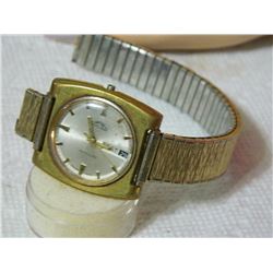 WATCH - SOLAR - ENGRAVED ON BACK - STRAPS AS-IS