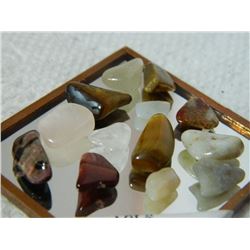 GEMSTONES - ASSORTED FREE FORM POLISHED- ~34CT - 13PC TTL