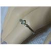 Image 2 : RING - CLEAR GEMSTONE - NON-FEROUS - SZ 5 3/4