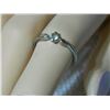 Image 3 : RING - CLEAR GEMSTONE - NON-FEROUS - SZ 5 3/4