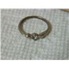 Image 5 : RING - CLEAR GEMSTONE - NON-FEROUS - SZ 5 3/4