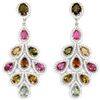 Image 1 : NATURAL MULTI COLOR TOURMALINE Earrings