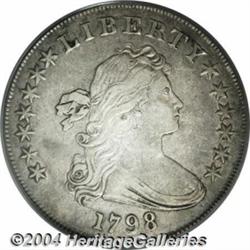 1798 $1 Large Eagle, 10 Arrows XF45 PCGS.