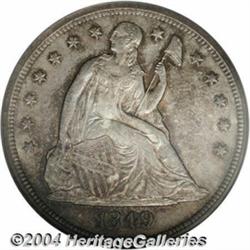 1849 $1 MS64 PCGS.