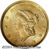 Image 1 : 1853 G$1 MS66 NGC.