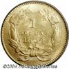 Image 2 : 1854 G$1 Type Two MS61 PCGS.