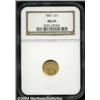 Image 1 : 1862 G$1 MS65 NGC.