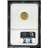 Image 2 : 1862 G$1 MS65 NGC.