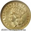 Image 1 : 1854 $3 MS62 NGC.