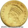 Image 1 : 1855 $3 MS62 NGC.