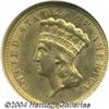 Image 1 : 1856 $3 MS61 NGC.