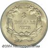 Image 2 : 1878 $3 MS63 PCGS.