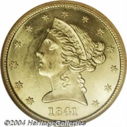 1841 $5 MS64 NGC.
