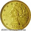 Image 1 : 1844-O $10 AU58 NGC.