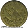 Image 2 : 1846/5-O $10 AU50 NGC.