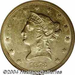 1873-S $10 AU55 NGC.