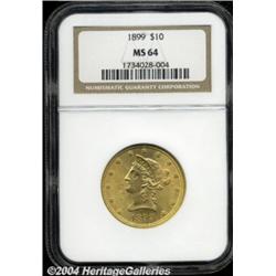 1899 $10 MS64 NGC.