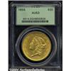 Image 1 : 1855 $20 AU53 PCGS.