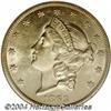 Image 1 : 1863-S $20 MS60 NGC.