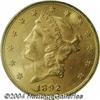Image 1 : 1892-S $20 MS63 PCGS.