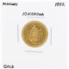 1892 Hungary 10 Korona Gold Coin