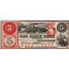 Image 1 : 1800's $5 The State Bank of Michigan Obsolete Note