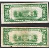 Image 2 : Lot of (2) 1929 $20 The Federal Reserve Bank of San Francisco Notes