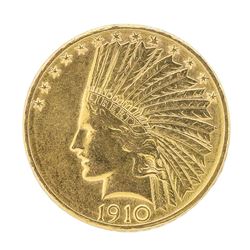 1910-D $10 Indian Head Eagle Gold Coin