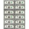 Image 1 : District Set of (12) 1976 $2 Federal Reserve Notes Uncirculated