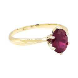 14KT Yellow and White Gold 1.89 ctw Ruby Ring