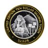 Image 1 : .999 Silver Luxor Las Vegas Nevada $10 Casino Limited Edition Gaming Token