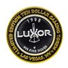 Image 2 : .999 Silver Luxor Las Vegas Nevada $10 Casino Limited Edition Gaming Token