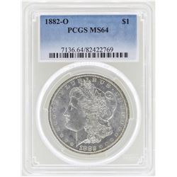 1882-O $1 Morgan Silver Dollar Coin PCGS MS64