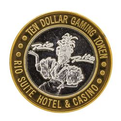 .999 Silver Rio Suite Hotel & Casino $10 Casino Limited Edition Gaming Token
