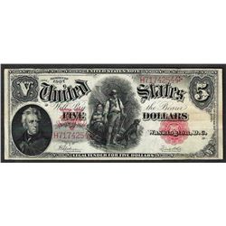 1907 $5 Woodchopper Legal Tender Note
