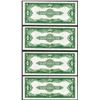 Image 2 : Cut Sheet of (4) 1923 $1 Silver Certificate Notes