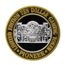 .999 Silver Pioneer Hotel & Gambling Hall $10 Casino Limited Edition Gaming Toke
