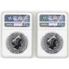 Image 2 : Lot of (2) 2018 Niue $2 Star Wars Stormtrooper Silver Coins NGC MS70 Early Relea