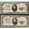 Image 1 : Lot of (2) 1929 $20 Los Angeles California National Currency Notes