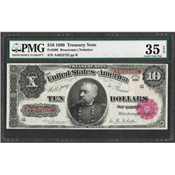 1890 $10 Treasury Note Fr.368 PMG Choice Very Fine 35EPQ