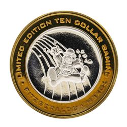 .999 Silver Fitzgeralds Casino & Hotel Reno, Nevada $10 Limited Edition Gaming T