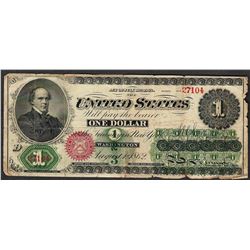 1862 $1 Legal Tender Note