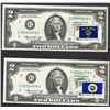 Image 1 : Lot of (2) 1976 Federal Reserve Notes
