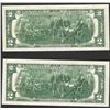 Image 2 : Lot of (2) 1976 Federal Reserve Notes