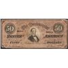 Image 1 : 1864 $50 Confederate States of America Note