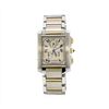 Cartier Tank Francaise Chronograph Quartz 18KT Two Tone Gold Mens Wristwatch