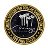Image 2 : .999 Silver The Mirage Las Vegas, Nevada $10 Casino Gaming Token Limited Edition